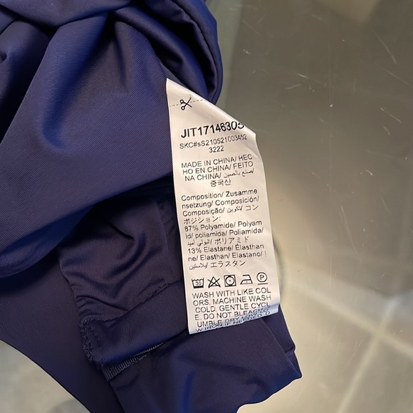 SHEIN, M,size 6,body suit,3 snaps,navy, lovely square neckline,fully lined NWT - Picture 2 of 12